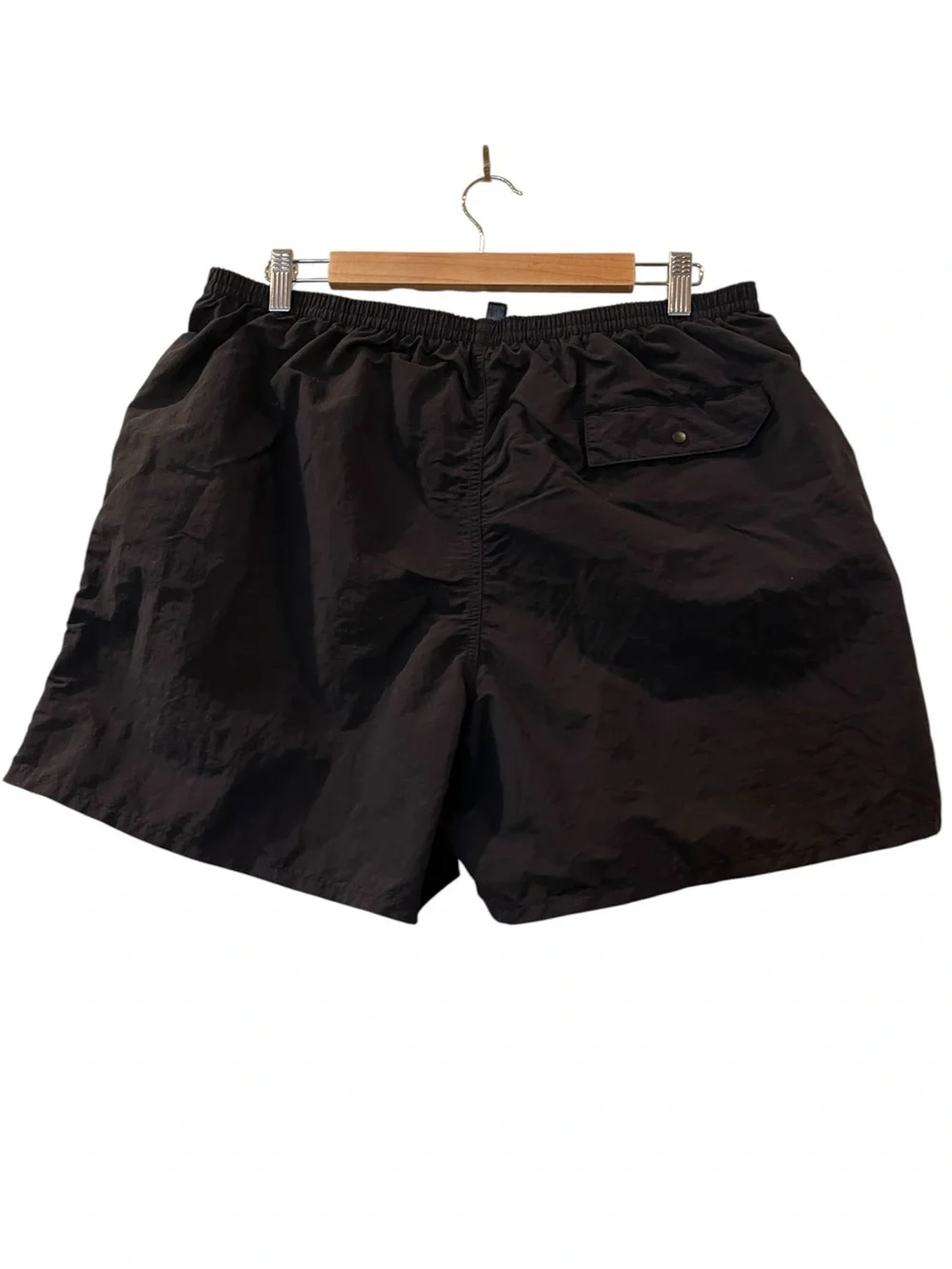 Patagonia Men's Black Swim Shorts Solid Drawstring Elastic Waist Pockets Sz: XL